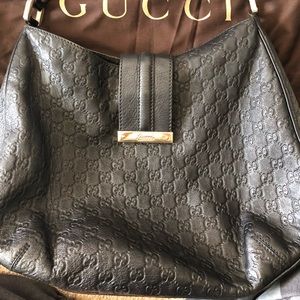 Gucci Guccisima Black Hobo